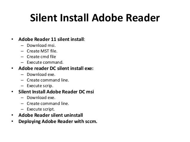 Adobe flash silent install command line